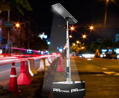 Latest News article to introduce the PR-POLE Solar Lighting Tower