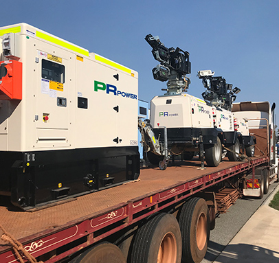 Project, 7 Diesel Generators and 5 Mine Spec Lighting Towers